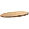 Dessus de table 80x40x4 cm bois de chêne massif ovale 559849559849