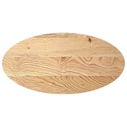 Dessus de table 100x50x4 cm bois de chêne massif ovale 559850559850