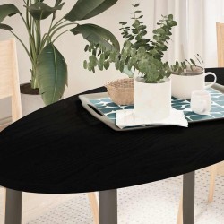 Dessus de table 120x60x2 cm bois de chêne massif ovale 559855559855