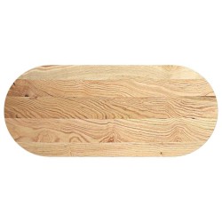 Dessus de table 140x60x4 cm bois de chêne massif ovale 559859559859