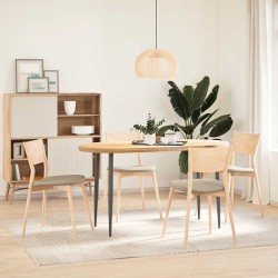 Dessus de table 140x60x4 cm bois de chêne massif ovale 559859559859