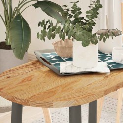 Dessus de table 80x40x2 cm bois de chêne massif ovale 559860559860
