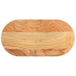 Dessus de table 80x40x2 cm bois de chêne massif ovale 559860559860