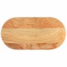 Dessus de table 80x40x2 cm bois de chêne massif ovale 559860559860