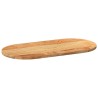 Dessus de table 80x40x2 cm bois de chêne massif ovale 559860559860