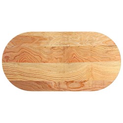 Dessus de table 100x50x2 cm bois de chêne massif ovale 559861559861