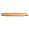 Dessus de table 100x50x2 cm bois de chêne massif ovale 559861559861