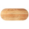 Dessus de table 140x60x2 cm bois de chêne massif ovale 559863559863