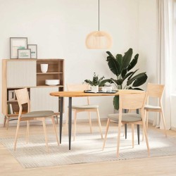 Dessus de table 140x60x2 cm bois de chêne massif ovale 559863559863
