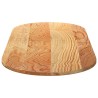 Dessus de table 140x60x2 cm bois de chêne massif ovale 559863559863