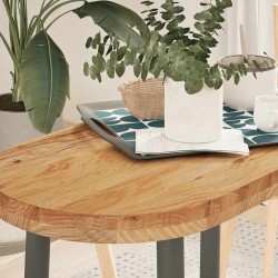 Dessus de table 80x40x4 cm bois de chêne massif ovale 559864559864