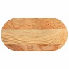 Dessus de table 80x40x4 cm bois de chêne massif ovale 559864559864