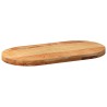 Dessus de table 80x40x4 cm bois de chêne massif ovale 559864559864