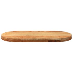 Dessus de table 80x40x4 cm bois de chêne massif ovale 559864559864