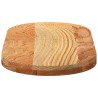 Dessus de table 80x40x4 cm bois de chêne massif ovale 559864559864