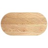 Dessus de table 100x50x4 cm bois de chêne massif ovale 559866559866