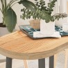 Dessus de table 80x40x4 cm bois de chêne massif ovale 559867559867