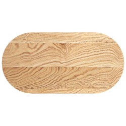 Dessus de table 80x40x4 cm bois de chêne massif ovale 559867559867