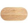 Dessus de table 80x40x4 cm bois de chêne massif ovale 559867559867