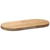 Dessus de table 80x40x4 cm bois de chêne massif ovale 559867559867