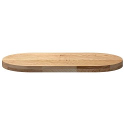 Dessus de table 80x40x4 cm bois de chêne massif ovale 559867559867