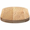 Dessus de table 80x40x4 cm bois de chêne massif ovale 559867559867