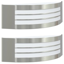 Applique Murale Extérieure 2 pcs Argenté 32 x 10 x 10 cm 559876559876