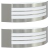 Applique Murale Extérieure 2 pcs Argenté 32 x 10 x 10 cm 559876559876