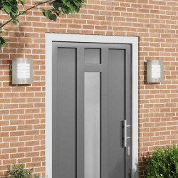 Applique Murale Extérieure 2 pcs Argenté 23.5 x 9 x 26 cm 559878559878