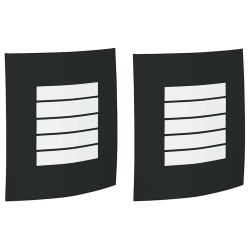 Applique Murale Extérieure 2 pcs Noir 23.5 x 9 x 26 cm 559880559880