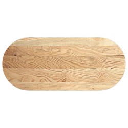 Dessus de table 140x60x2 cm bois de chêne massif ovale 559883559883