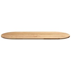 Dessus de table 140x60x2 cm bois de chêne massif ovale 559883559883