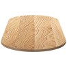 Dessus de table 140x60x2 cm bois de chêne massif ovale 559883559883