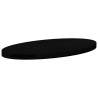 Dessus de table marron foncé 80x40x4 cm bois chêne massif ovale 559884559884