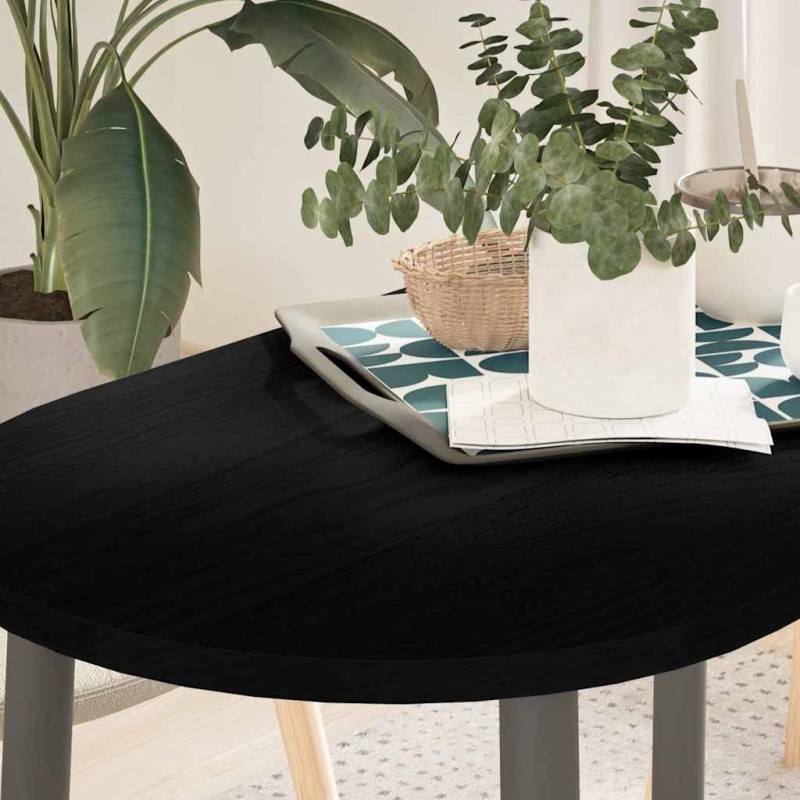 Dessus de table 100x50x2 cm bois de chêne massif ovale 559885559885