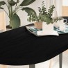Dessus de table marron foncé 140x60x4cm bois chêne massif ovale 559889559889