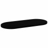 Dessus de table marron foncé 140x60x4cm bois chêne massif ovale 559889559889