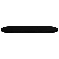 Dessus de table marron foncé 140x60x4cm bois chêne massif ovale 559889559889