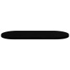 Dessus de table marron foncé 140x60x4cm bois chêne massif ovale 559889559889