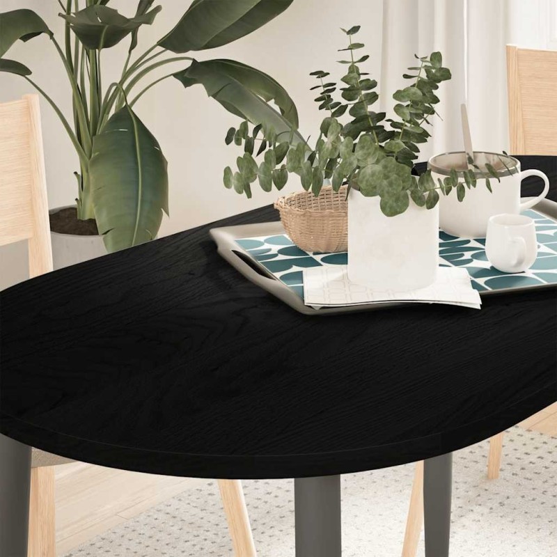 Dessus de table 120x60x2 cm bois de chêne massif ovale 559890559890