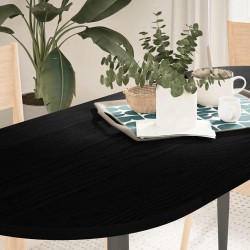 Dessus de table 140x60x2 cm bois de chêne massif ovale 559892559892