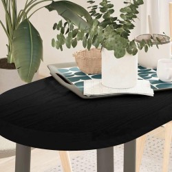 Dessus de table marron foncé 80x40x4 cm bois chêne massif ovale 559893559893