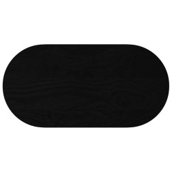 Dessus de table marron foncé 80x40x4 cm bois chêne massif ovale 559893559893