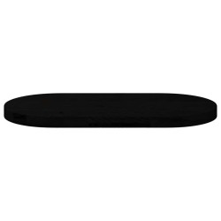 Dessus de table marron foncé 80x40x4 cm bois chêne massif ovale 559893559893