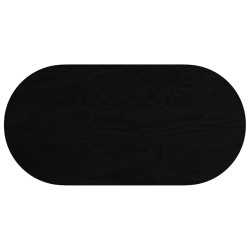 Dessus de table marron foncé 100x50x4cm bois chêne massif ovale 559894559894