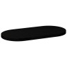 Dessus de table marron foncé 100x50x4cm bois chêne massif ovale 559894559894
