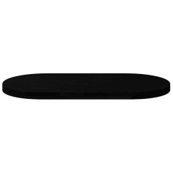 Dessus de table marron foncé 100x50x4cm bois chêne massif ovale 559894559894