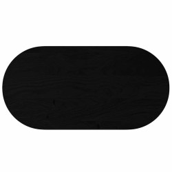 Dessus de table marron foncé 120x60x4cm bois chêne massif ovale 559895559895