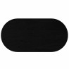 Dessus de table marron foncé 120x60x4cm bois chêne massif ovale 559895559895