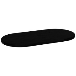 Dessus de table marron foncé 120x60x4cm bois chêne massif ovale 559895559895